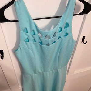 Maurices spring blue cutout detail dress